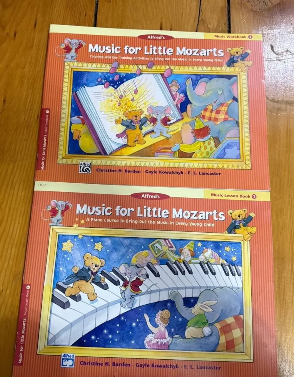 MUSIC for LITTLE MOZARTS Music Work Book 1 & Lesson Book Piano for Beginners 1